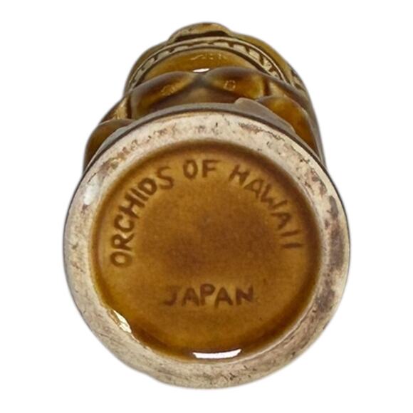 Vintage Orchids of Hawaii Green Tiki Mug Made in Japan Ceramic Drink Mug Cup. - Picture 5 of 12